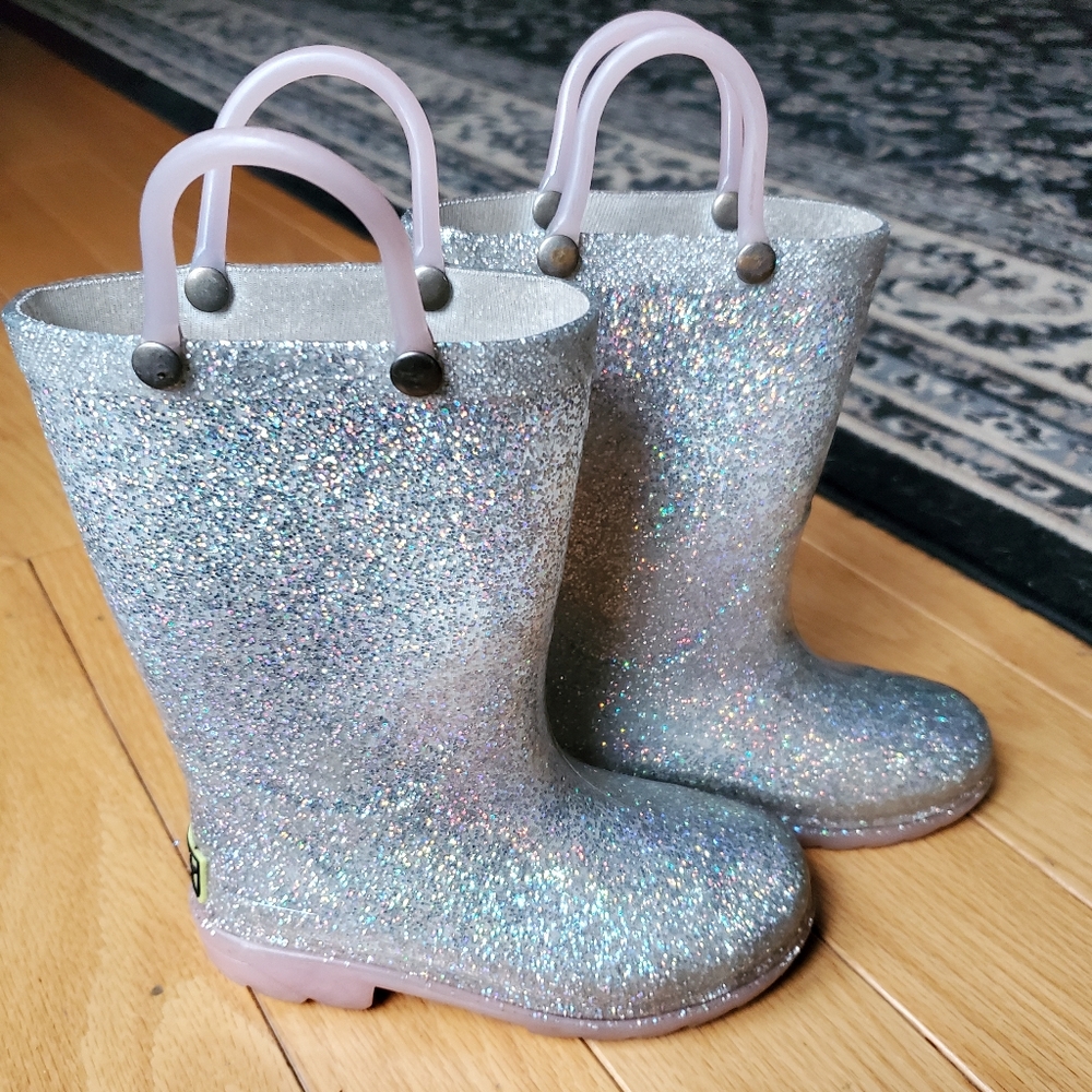 Western Chief glitter light up rain boots